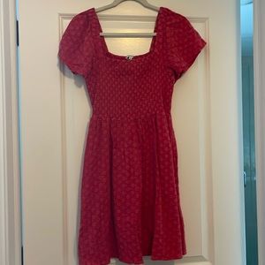 Madewell Eyelet smocked dress